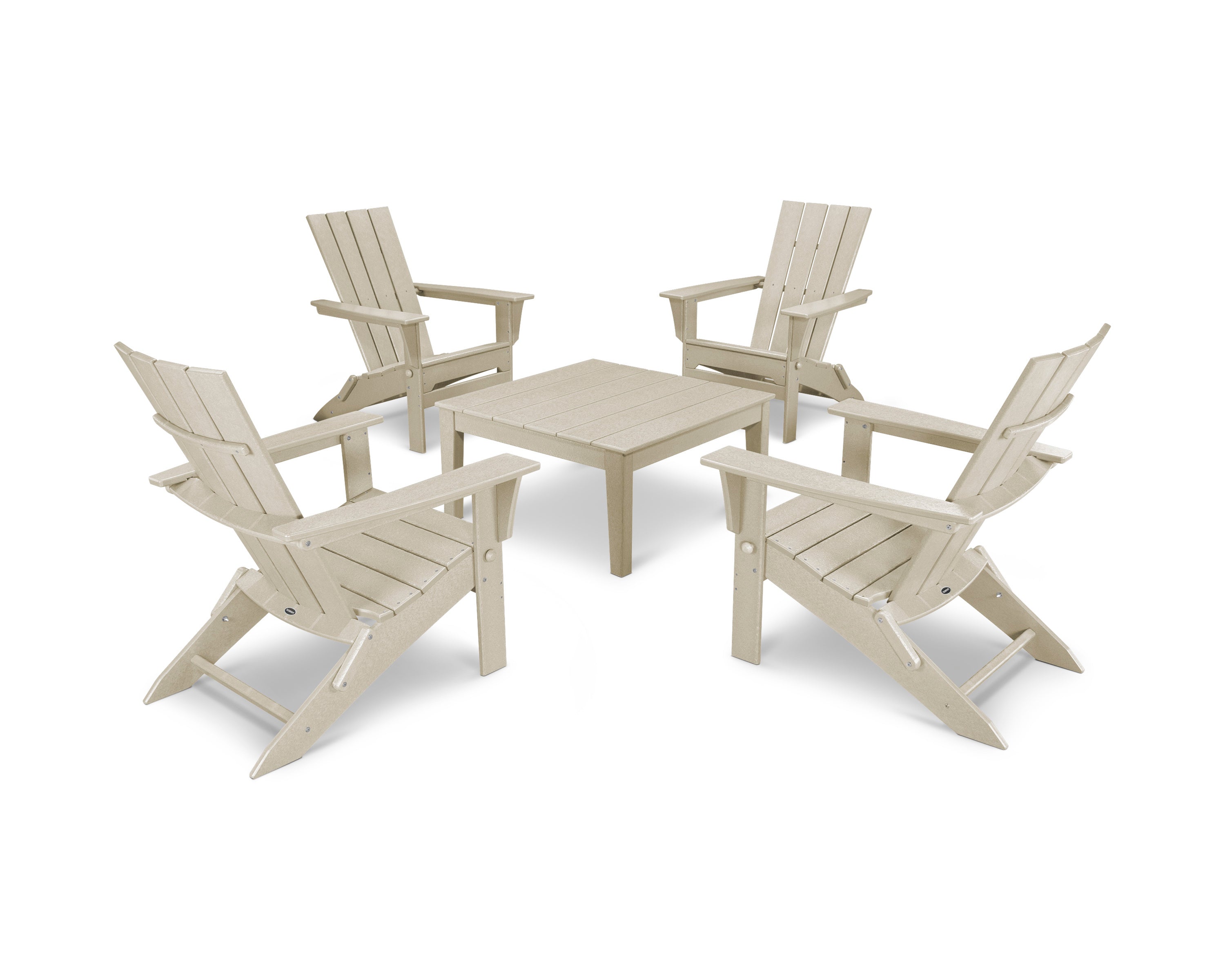 Quattro Folding Chair 5-Piece Conversation Set 5