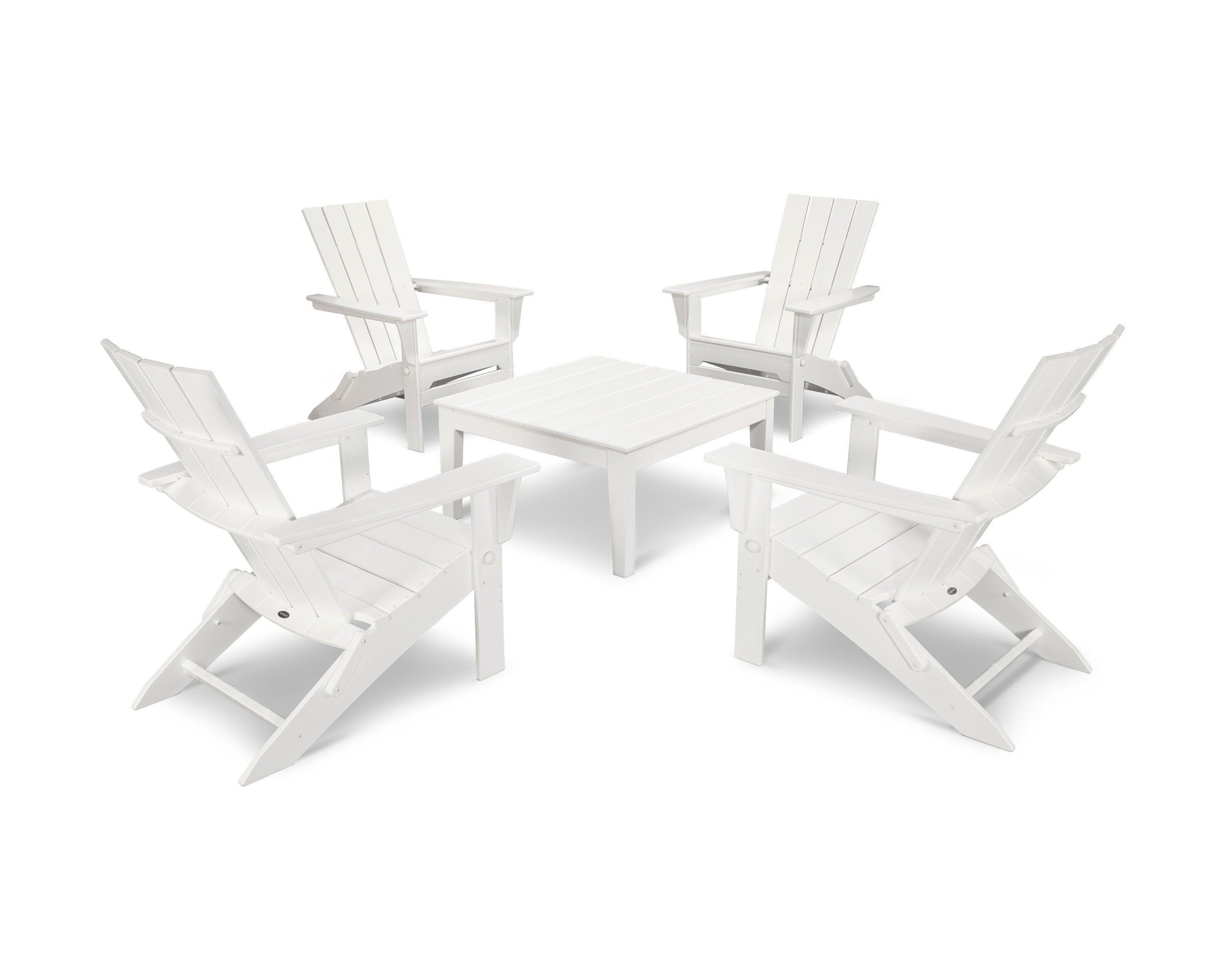 Quattro Folding Chair 5-Piece Conversation Set 6