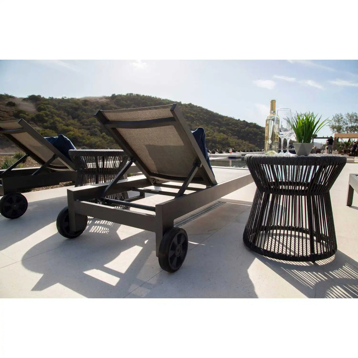 Redondo Aluminum Sling Adjustable Chaise Lounge SW3801-9 by Sunset West 4