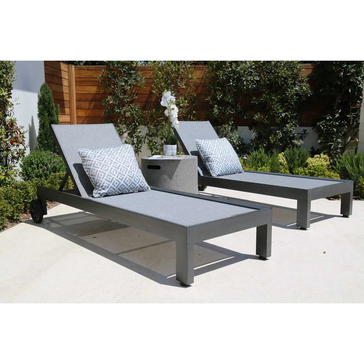 Redondo Aluminum Sling Adjustable Chaise Lounge SW3801-9 by Sunset West 1