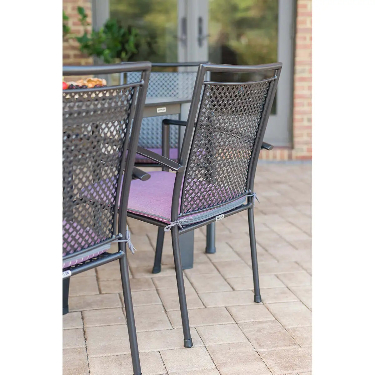 Reno Wrought Iron Arm Chair - Set Of 4