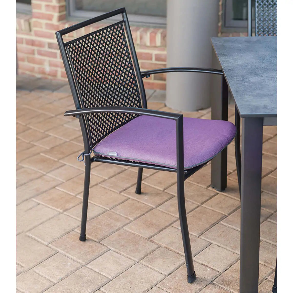 Reno Wrought Iron Arm Chair - Set Of 6
