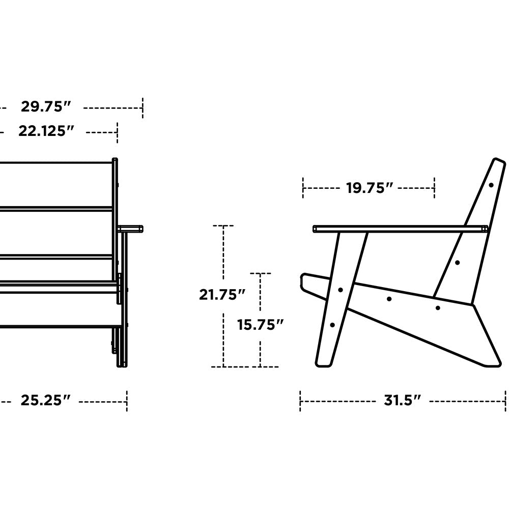 Riviera Modern Deep Seating Club Chair 8