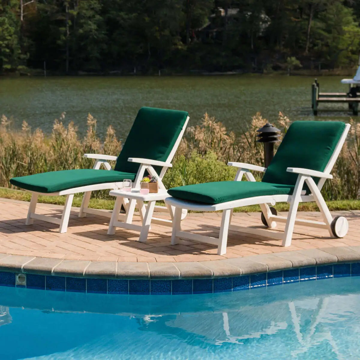 Roma Multi Position Lounger Set With Table &amp; Cushions
