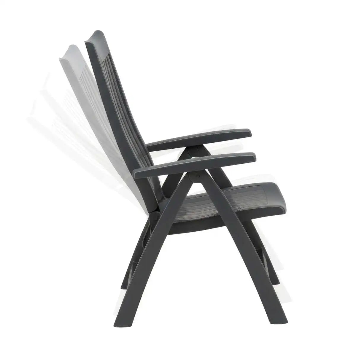 Roma Polymer Resin Multi Position Chair, Anthracite