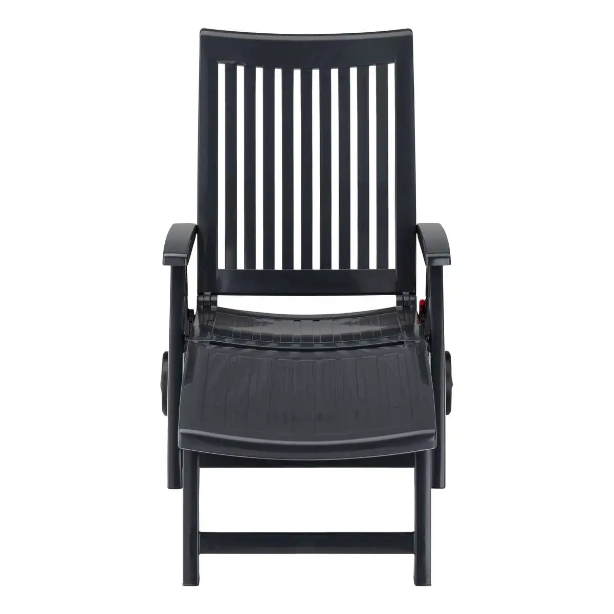 Roma Polymer Resin Multi-Position Lounger, Anthracite