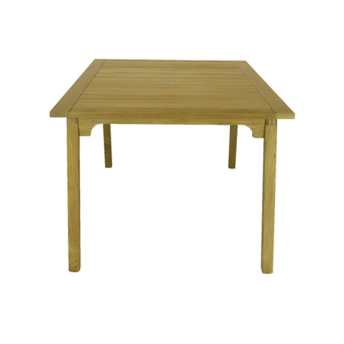 Royal Teak Admiral 40" x 70" Rectangular Dining Table with Umbrella Hole 2