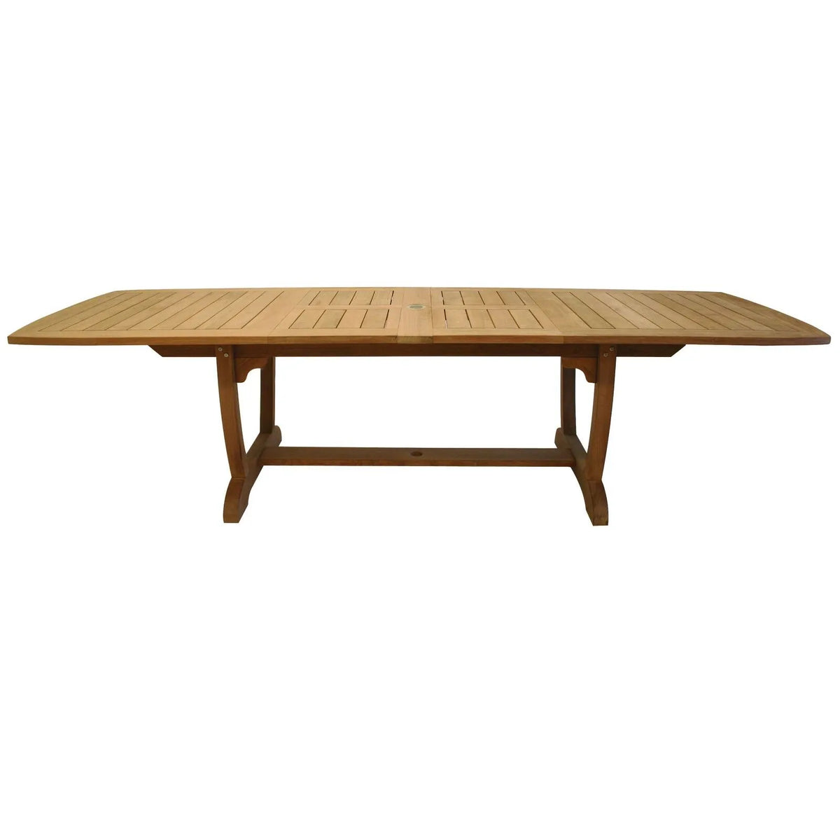 Gala 39.5" x 64/80/94" Rectangular Extension Table with Umbrella Hole 1