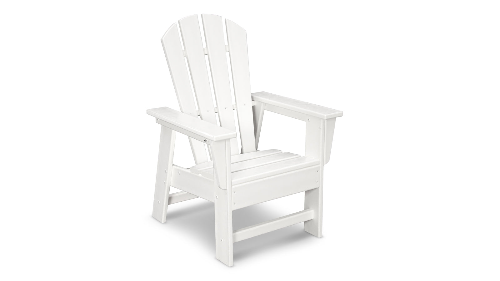 POLYWOOD Kids Adirondack Chair - White