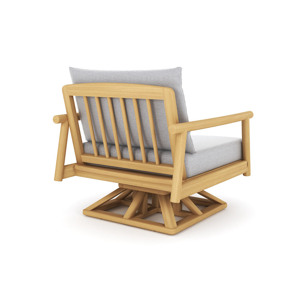 Royal Teak Seville Cushioned Swivel Club Chair