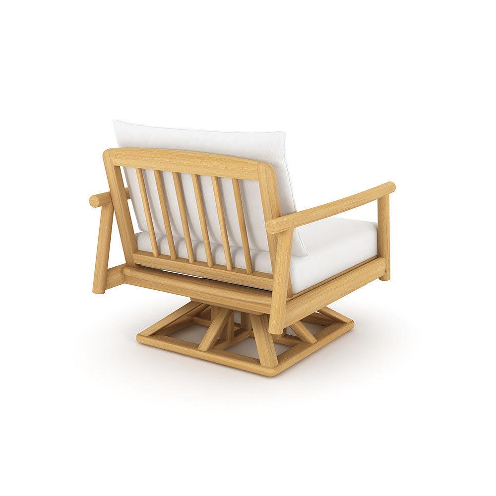 Royal Teak Seville Cushioned Swivel Club Chair
