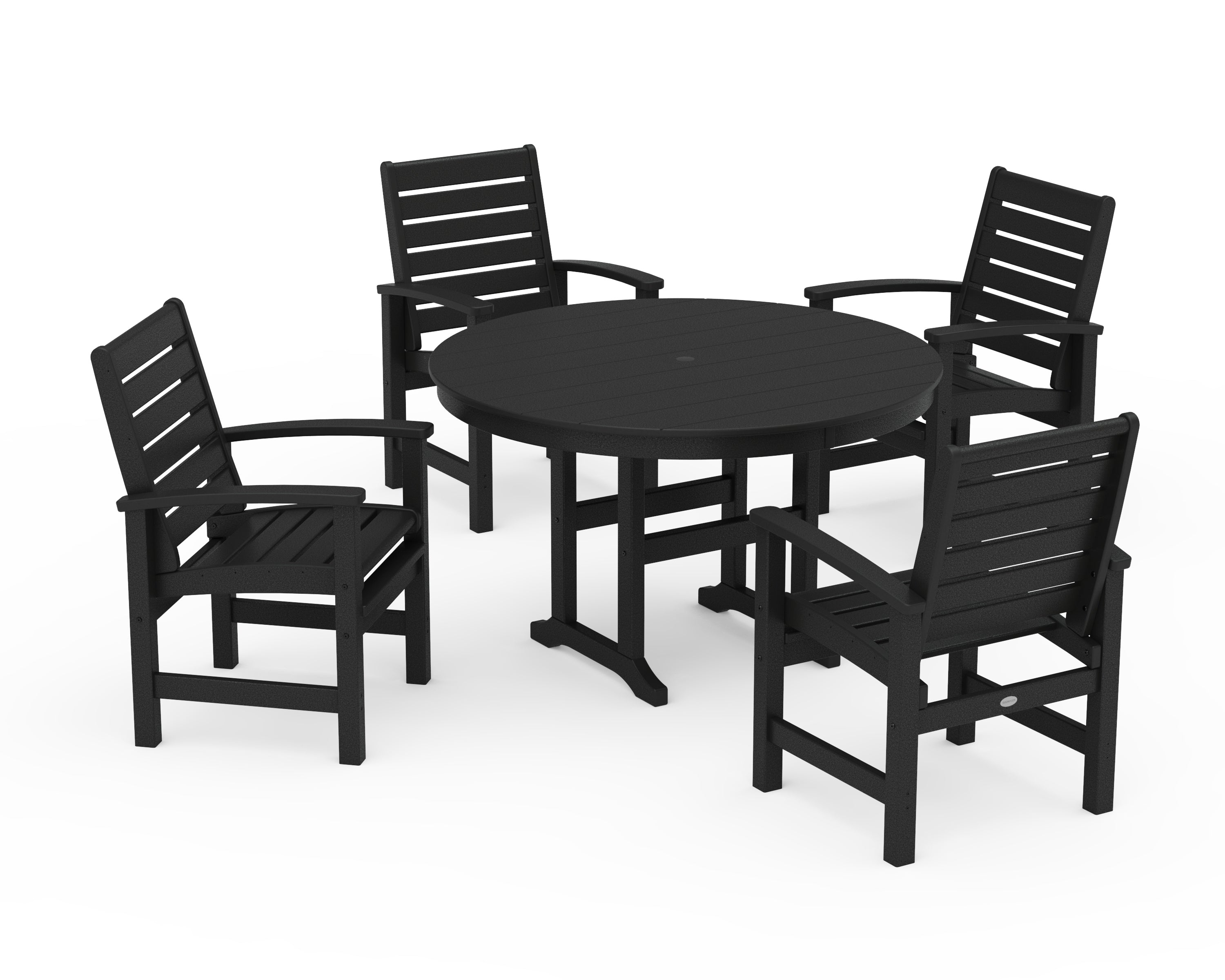Signature 5-Piece Round Farmhouse Dining Set