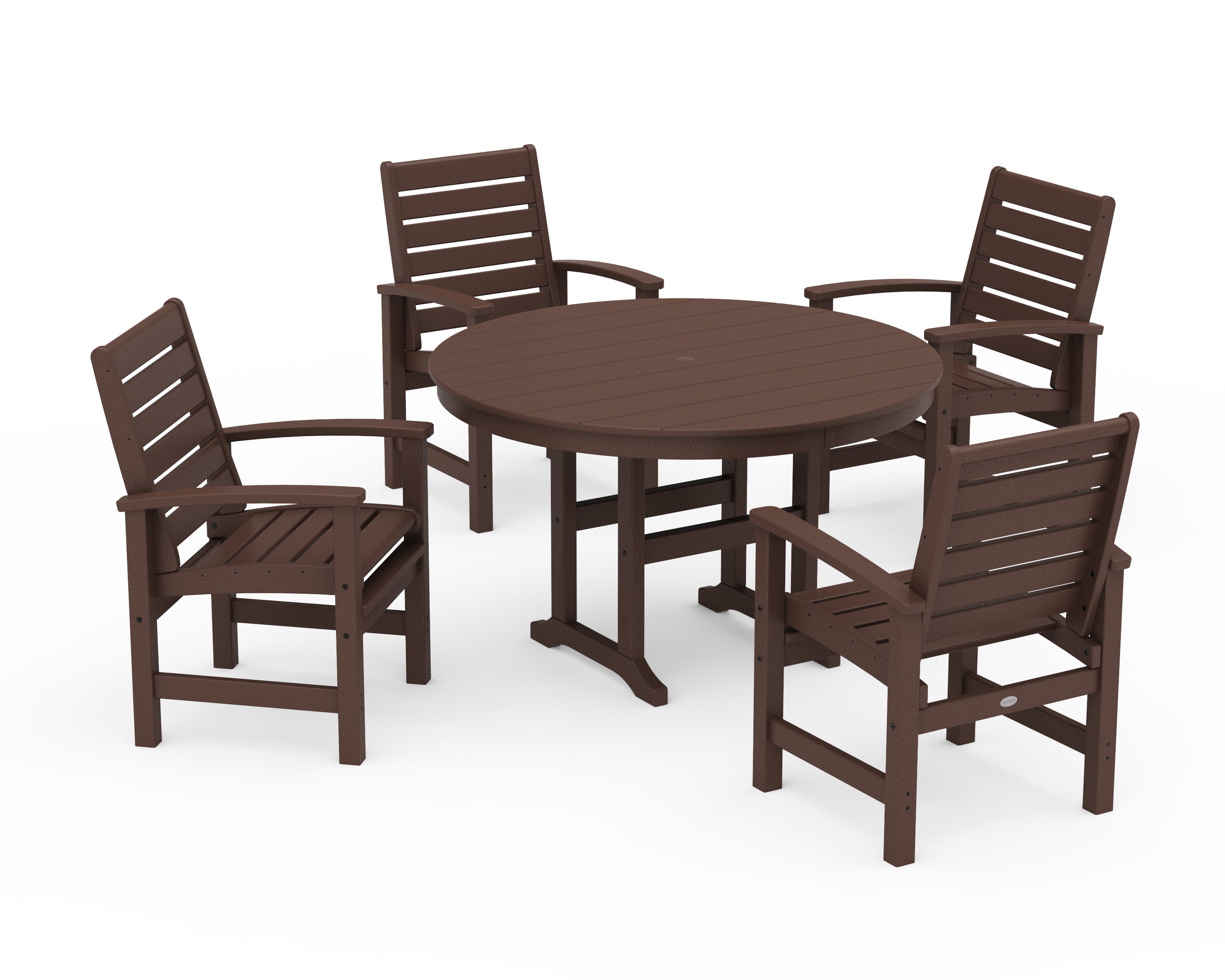Signature 5-Piece Round Farmhouse Dining Set 3