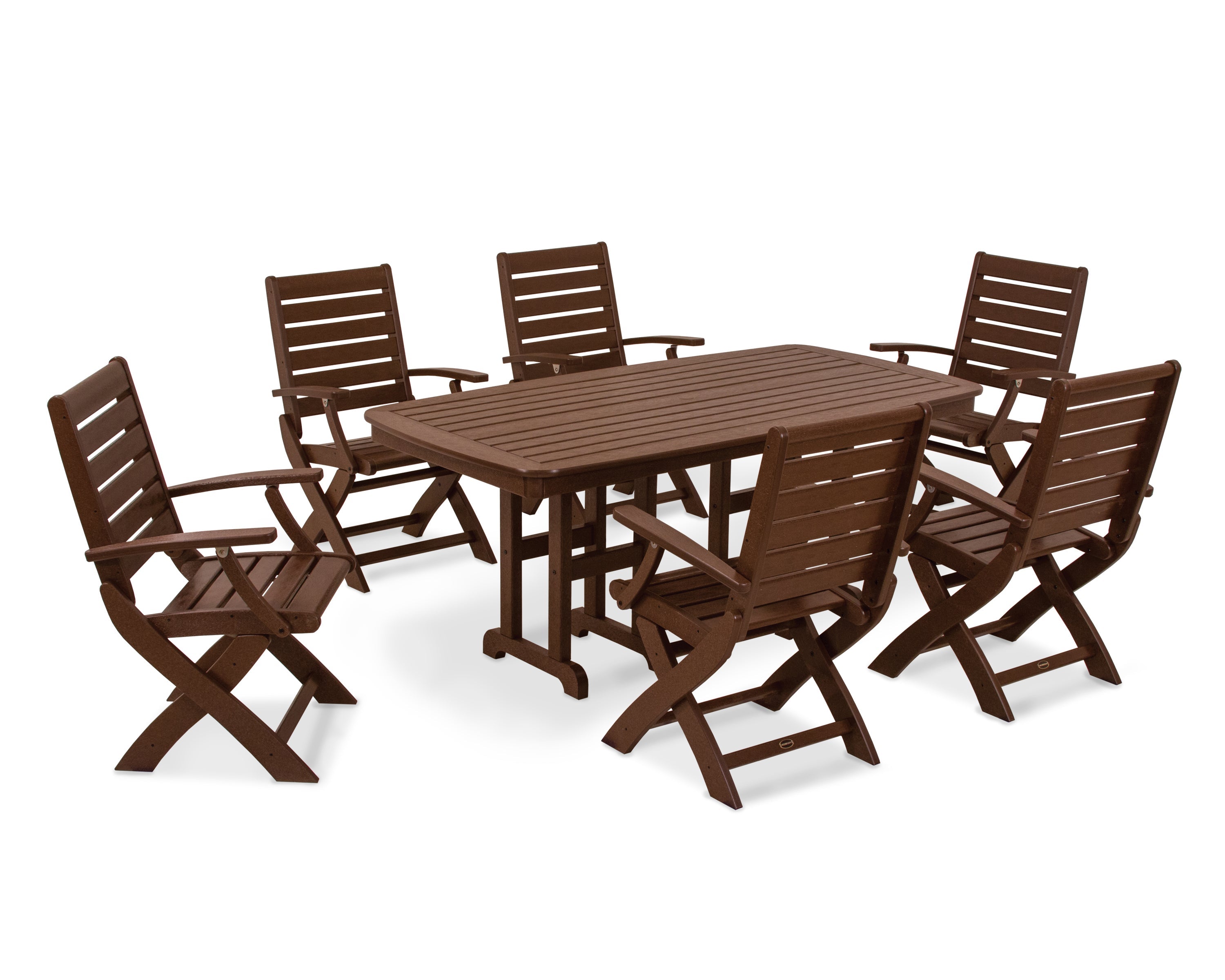 Signature Folding Chair 7-Piece Dining Set 1