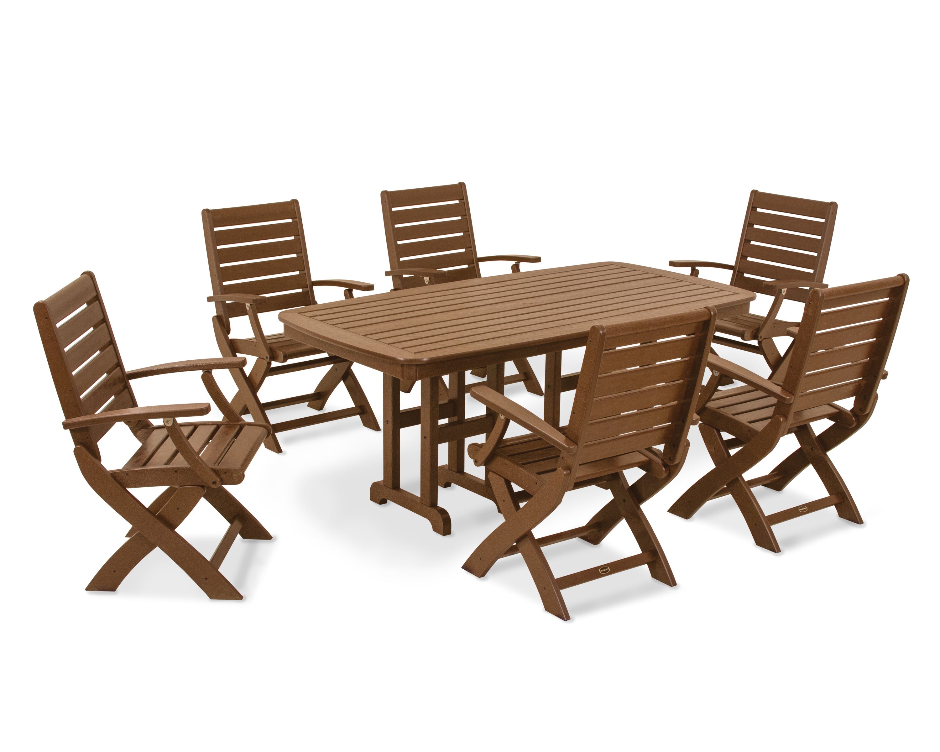 Signature Folding Chair 7-Piece Dining Set 2
