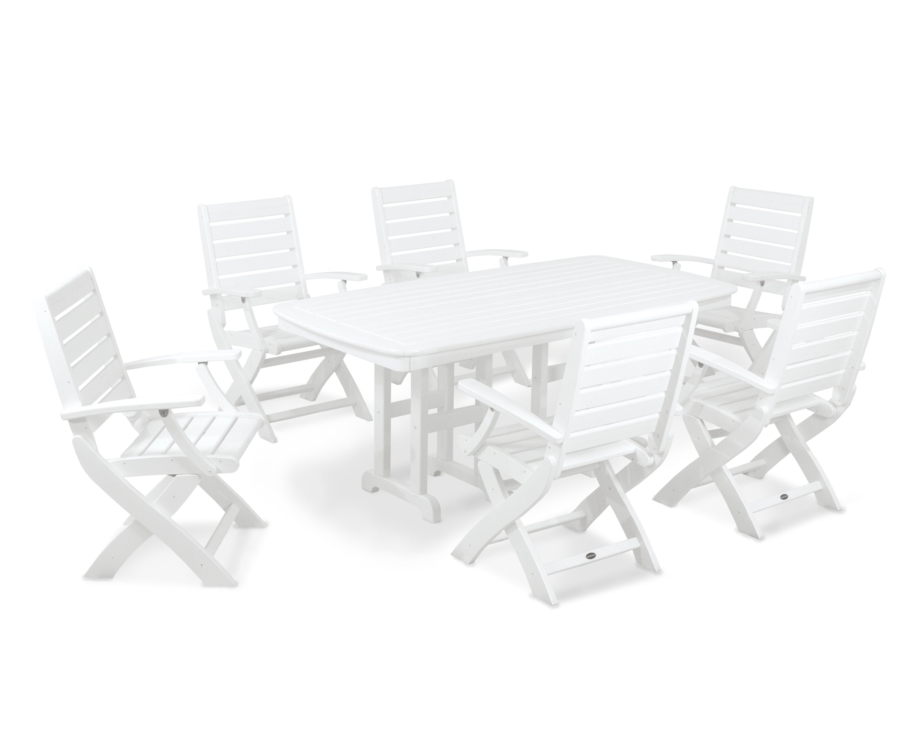 Signature Folding Chair 7-Piece Dining Set 3