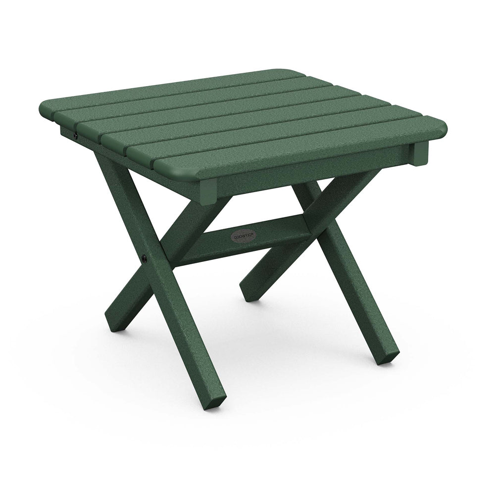 POLYWOOD 18" Square Side Table - Green
