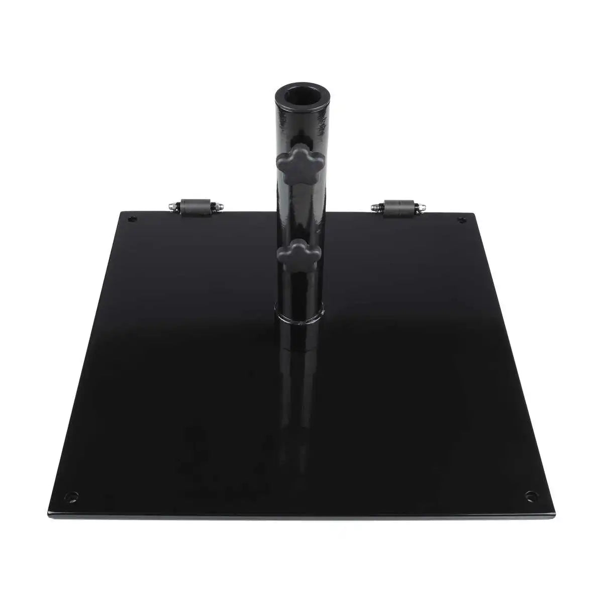 Steel Plate 75 lbs. Freestanding Umbrella Base w/ Wheels 6