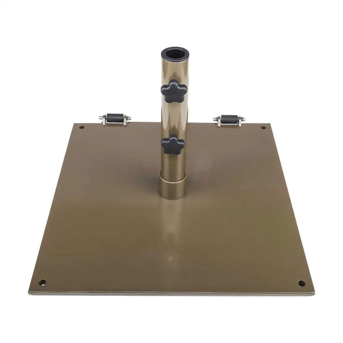 Steel Plate 75 lbs. Freestanding Umbrella Base w/ Wheels 7