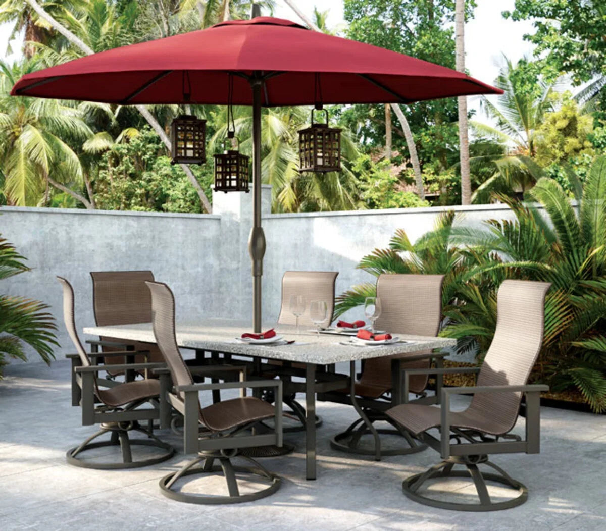 Stonegate 42" x 62" Rectangle Balcony Table 374262BSG by Homecrest