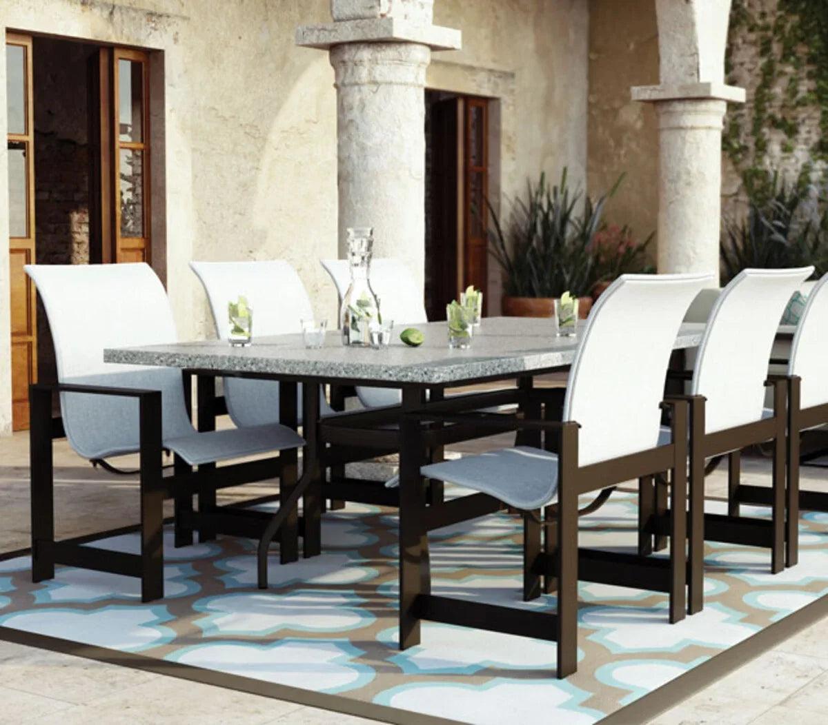 Stonegate 42" x 84" Rectangle Dining Table 374284FSG by Homecrest