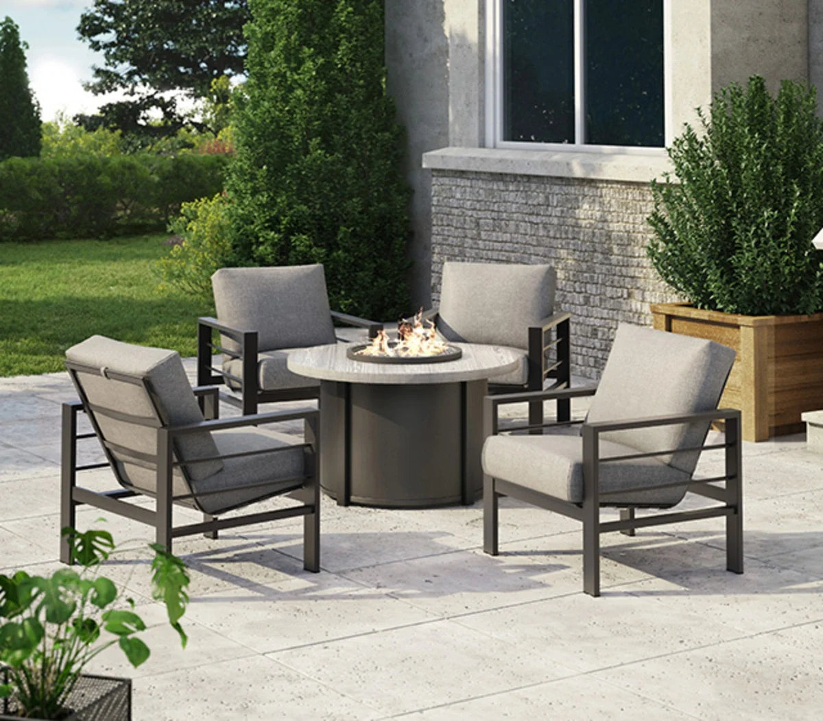 Sutton Cushion High Back Chat Chair 4539A by Homecrest