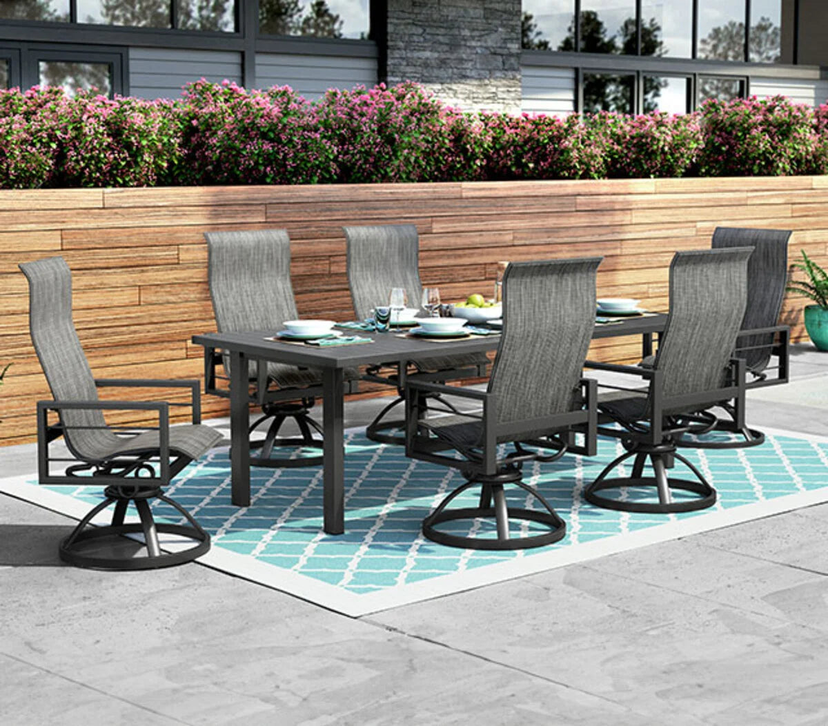Sutton Sling Low Back Swivel Rocker 45880