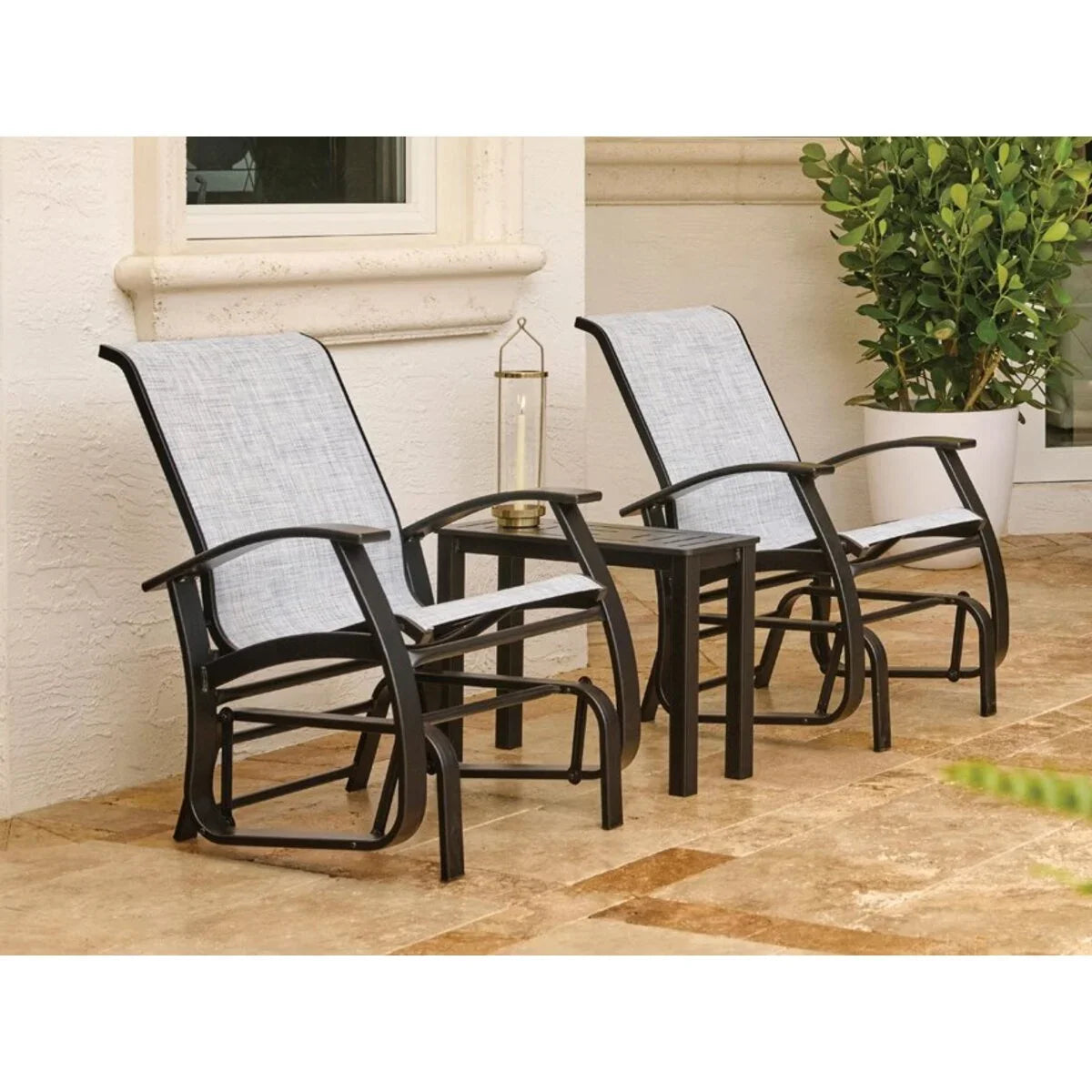 Telescope Casual 10" x 27" Rectangular MGP/Aluminum Chaise Table (Set of 2)-3
