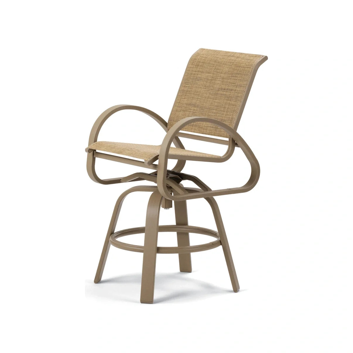 Telescope Casual Aruba Sling Balcony Height Swivel Cafe Chair-3