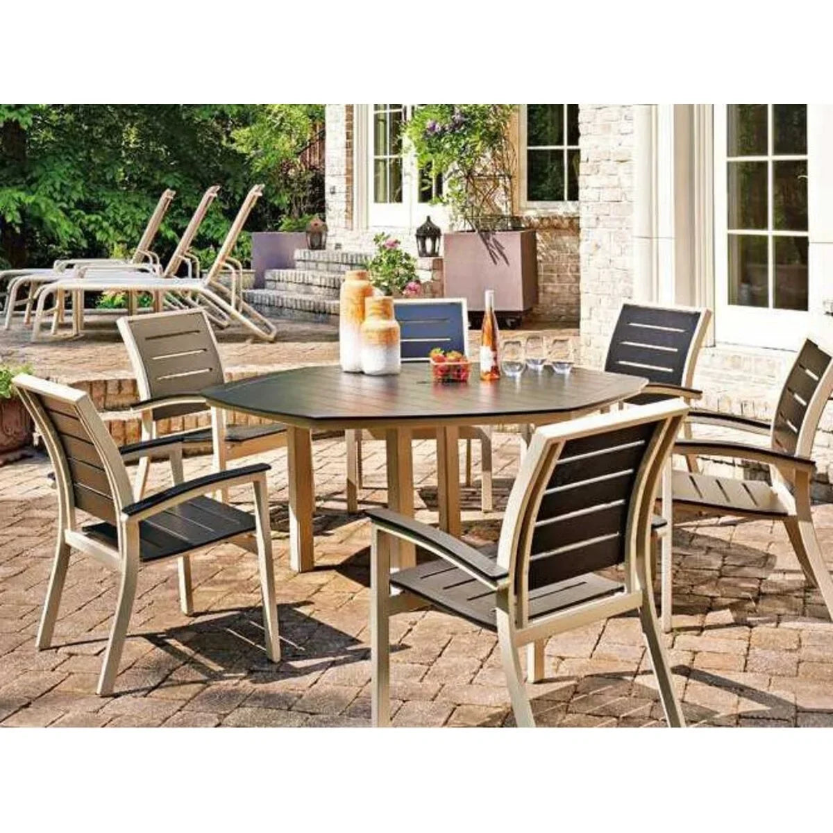 Telescope Casual Bazza MGP/Aluminum Stacking Bistro Chair (Set of 2)-6