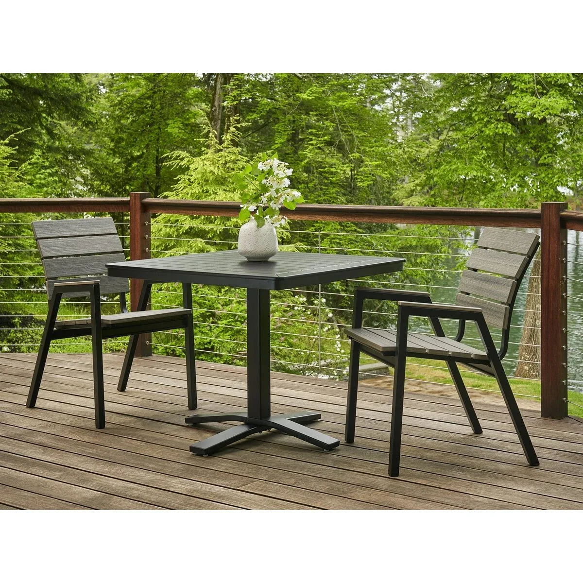 Telescope Casual Bazza MGP/Aluminum Stacking Bistro Chair (Set of 2)-7