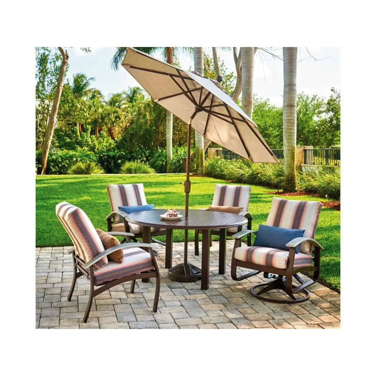 Telescope Casual Belle Isle MGP/Aluminum Cushion Arm Chair-4