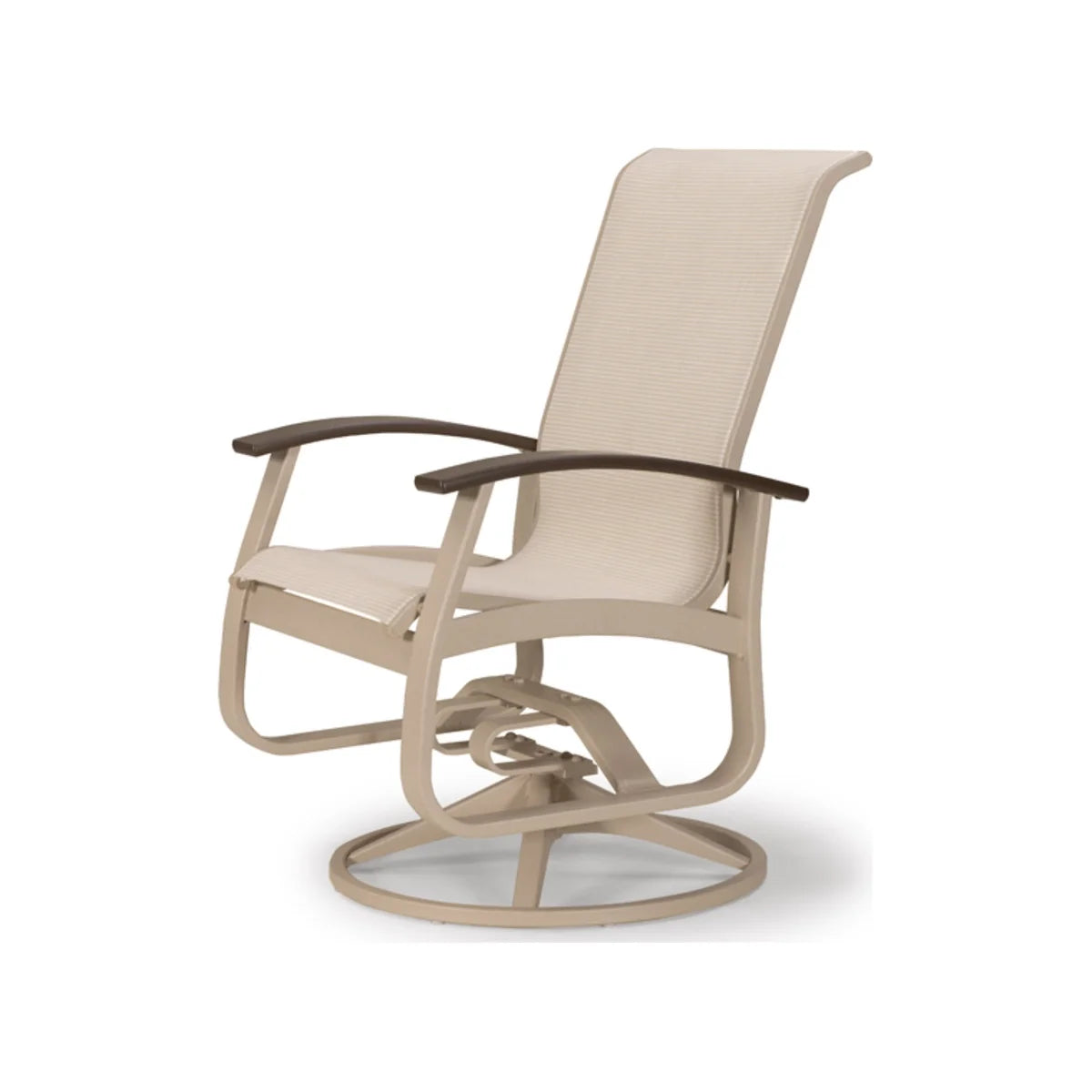 Telescope Casual Belle Isle MGP/Aluminum Sling Swivel Rocker Dining Chair (Set of 2)-2