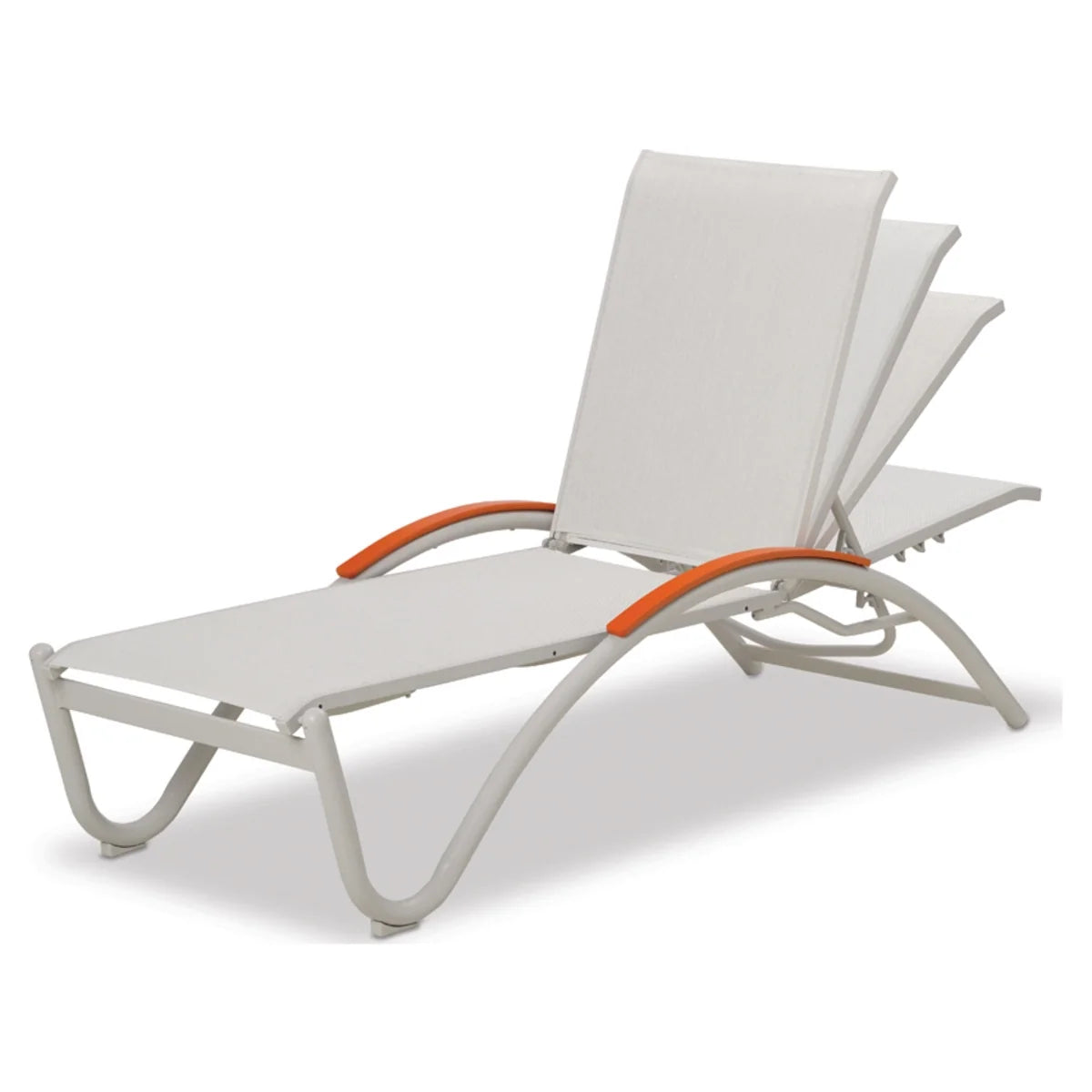 Telescope Casual Helios MGP/Aluminum Sling 4-Position Stacking Chaise Lounge (Set of 2)-6