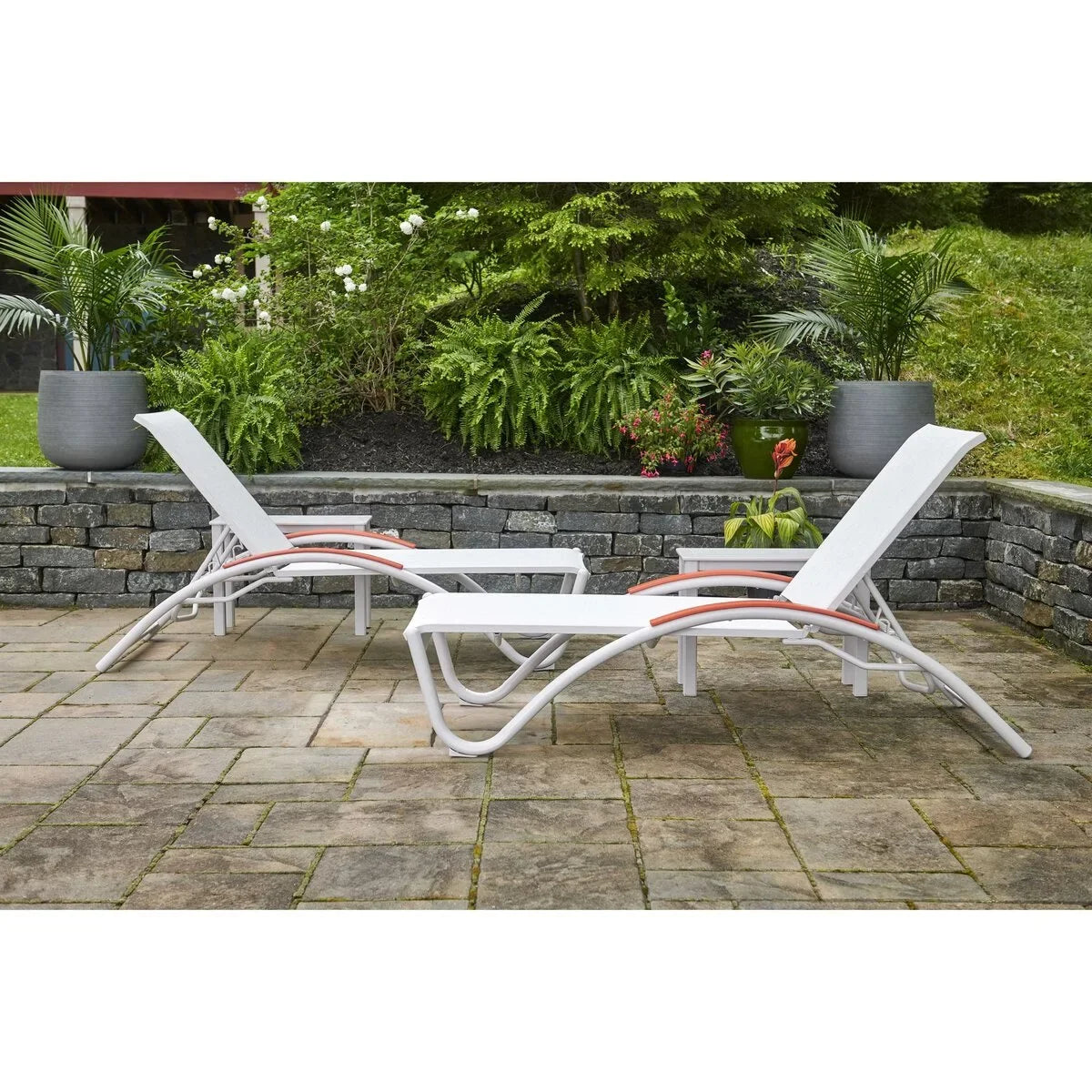 Telescope Casual Helios MGP/Aluminum Sling 4-Position Stacking Chaise Lounge (Set of 2)-8