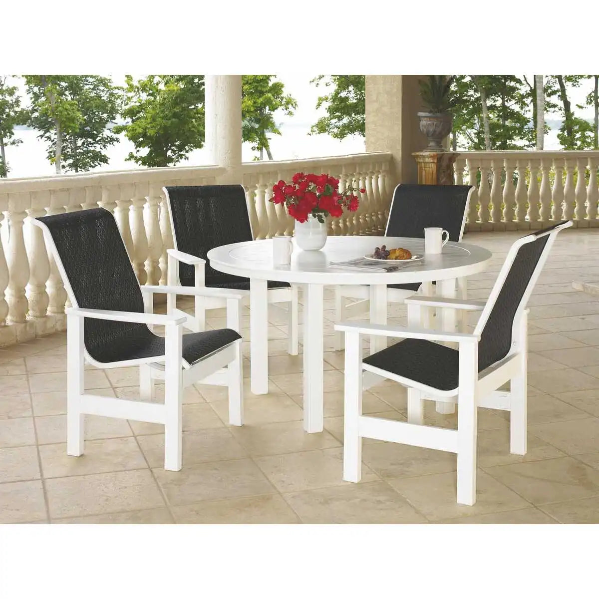 Telescope Casual Leeward MGP Sling Dining Arm Chair (Set of 2)-6
