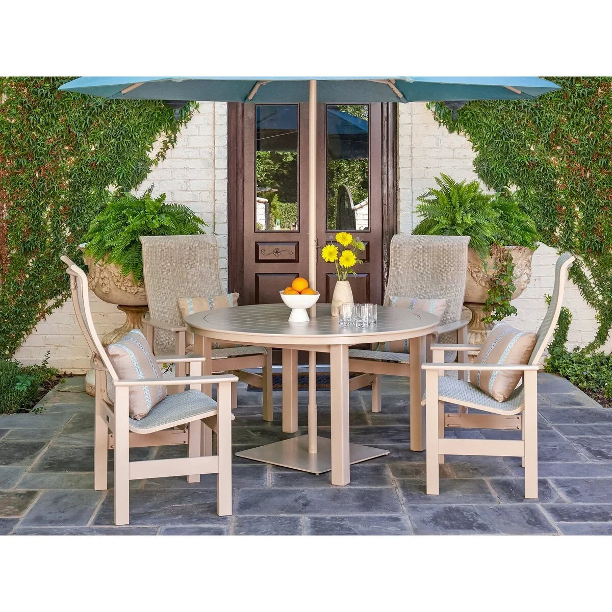 Telescope Casual Leeward MGP Sling Supreme High Back Dining Arm Chair (Set of 2)-6