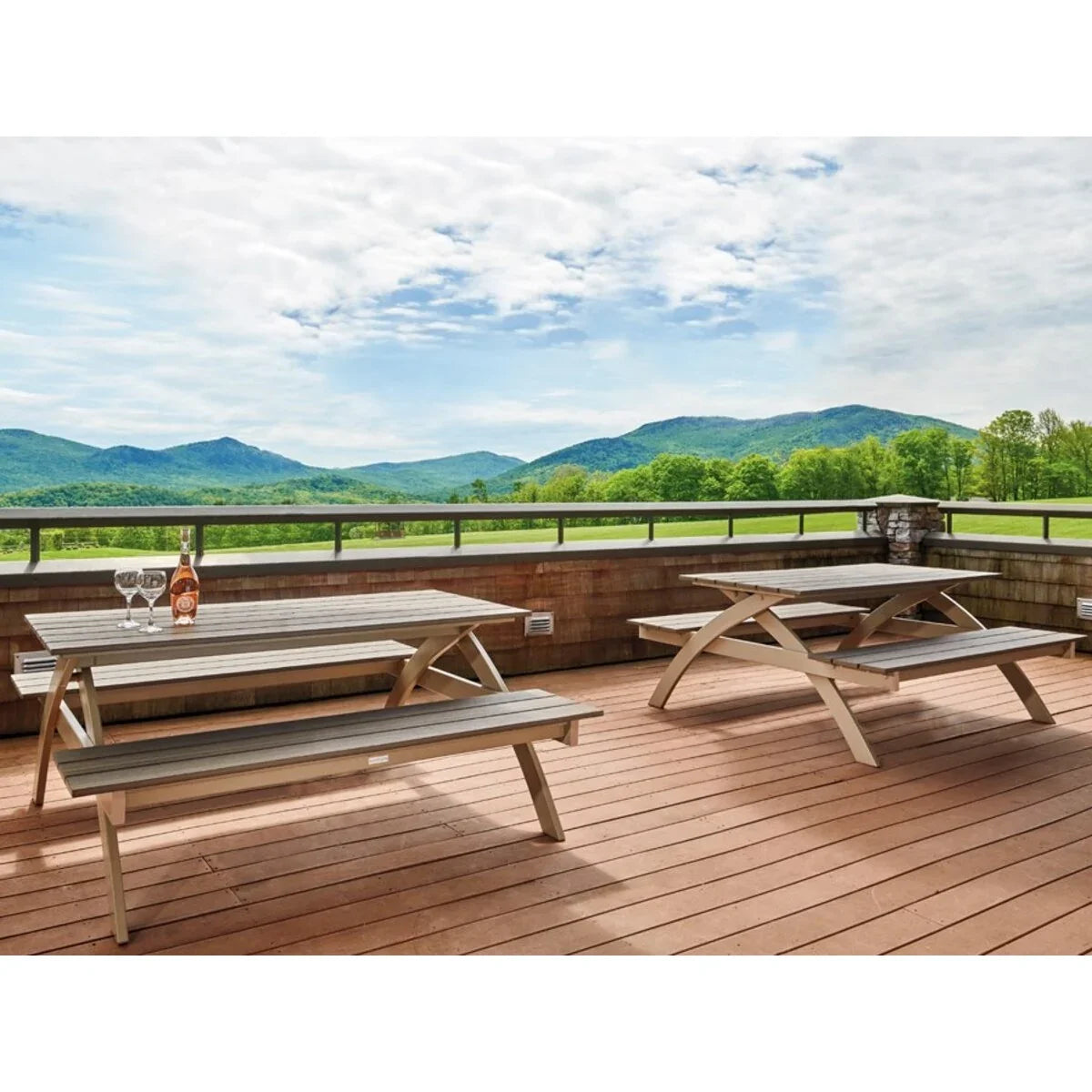 Telescope Casual Plymouth Bay MGP/Aluminum Picnic Table-5