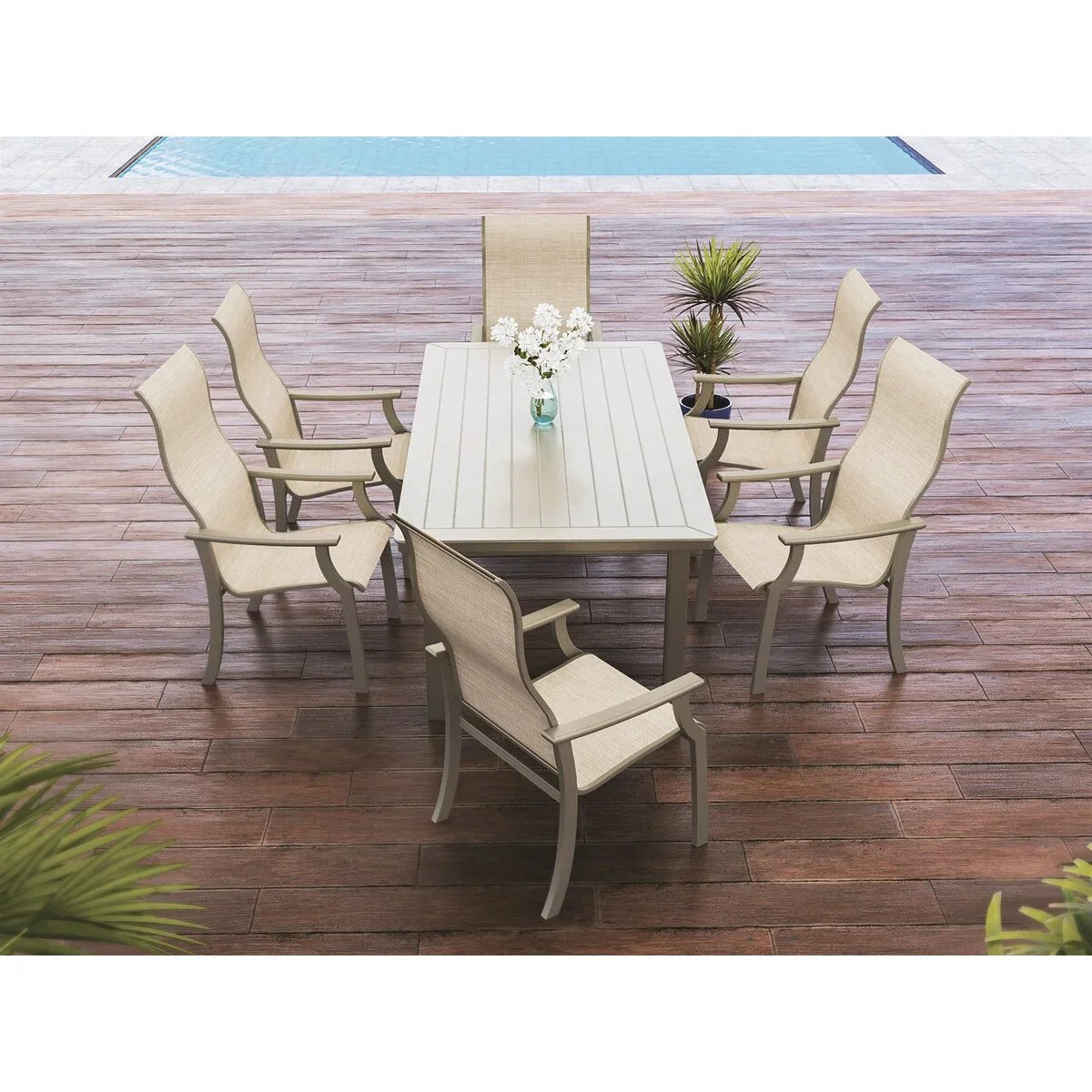 Telescope Casual St. Catherine MGP Sling Supreme High Back Dining Arm Chair (Set of 2)-5