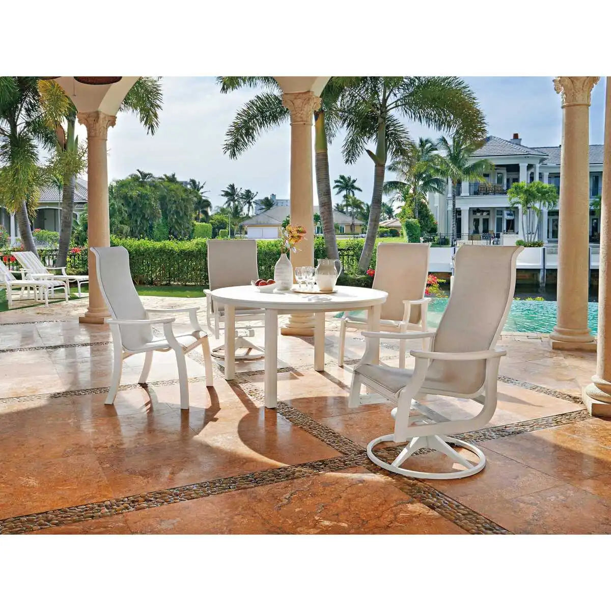 Telescope Casual St. Catherine MGP Sling Swivel Rocker Dining Chair-3