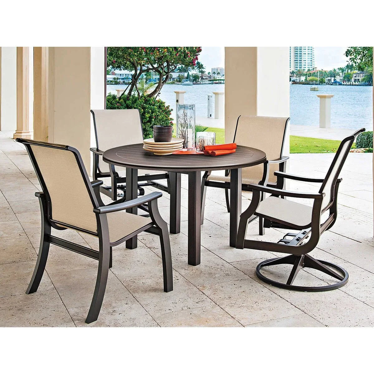Telescope Casual St. Catherine MGP Sling Swivel Rocker Dining Chair-5