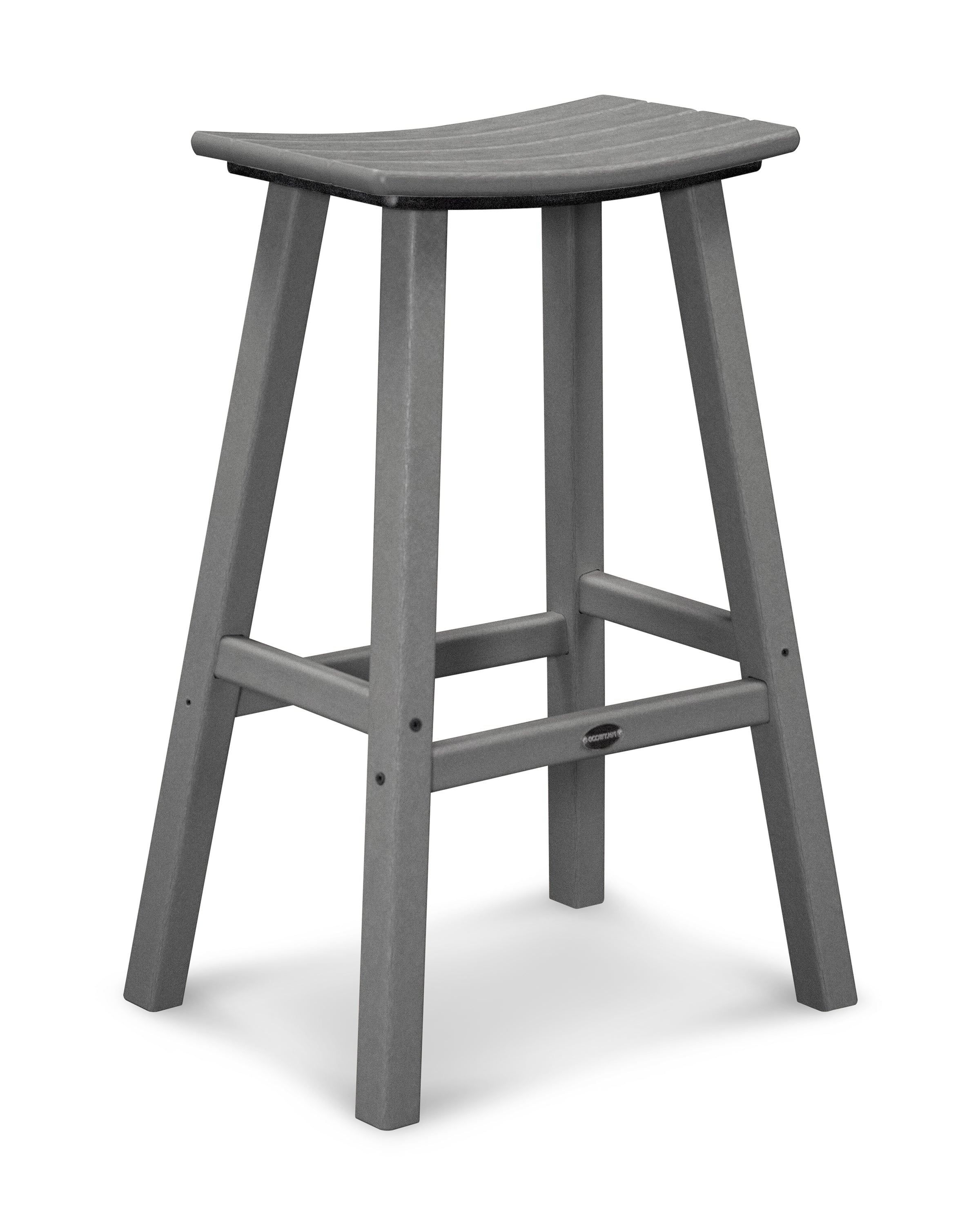 Traditional Saddle Bar Stool 2002 by POLYWOOD