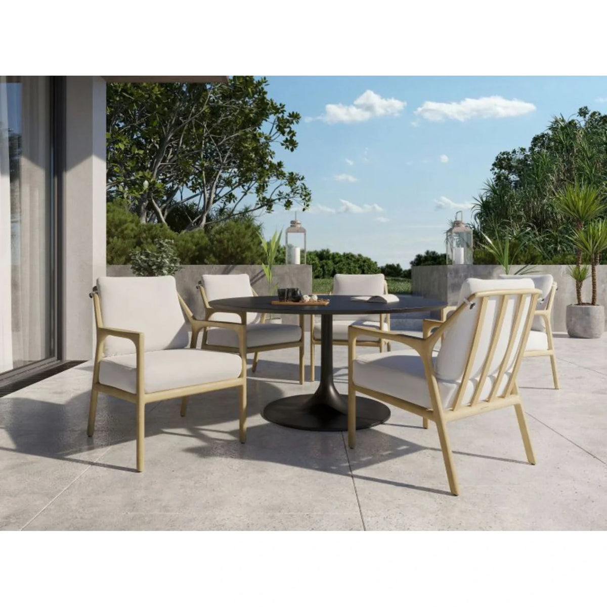 Tulip 60" Round Dining Table E1CDK60 by Castelle 1