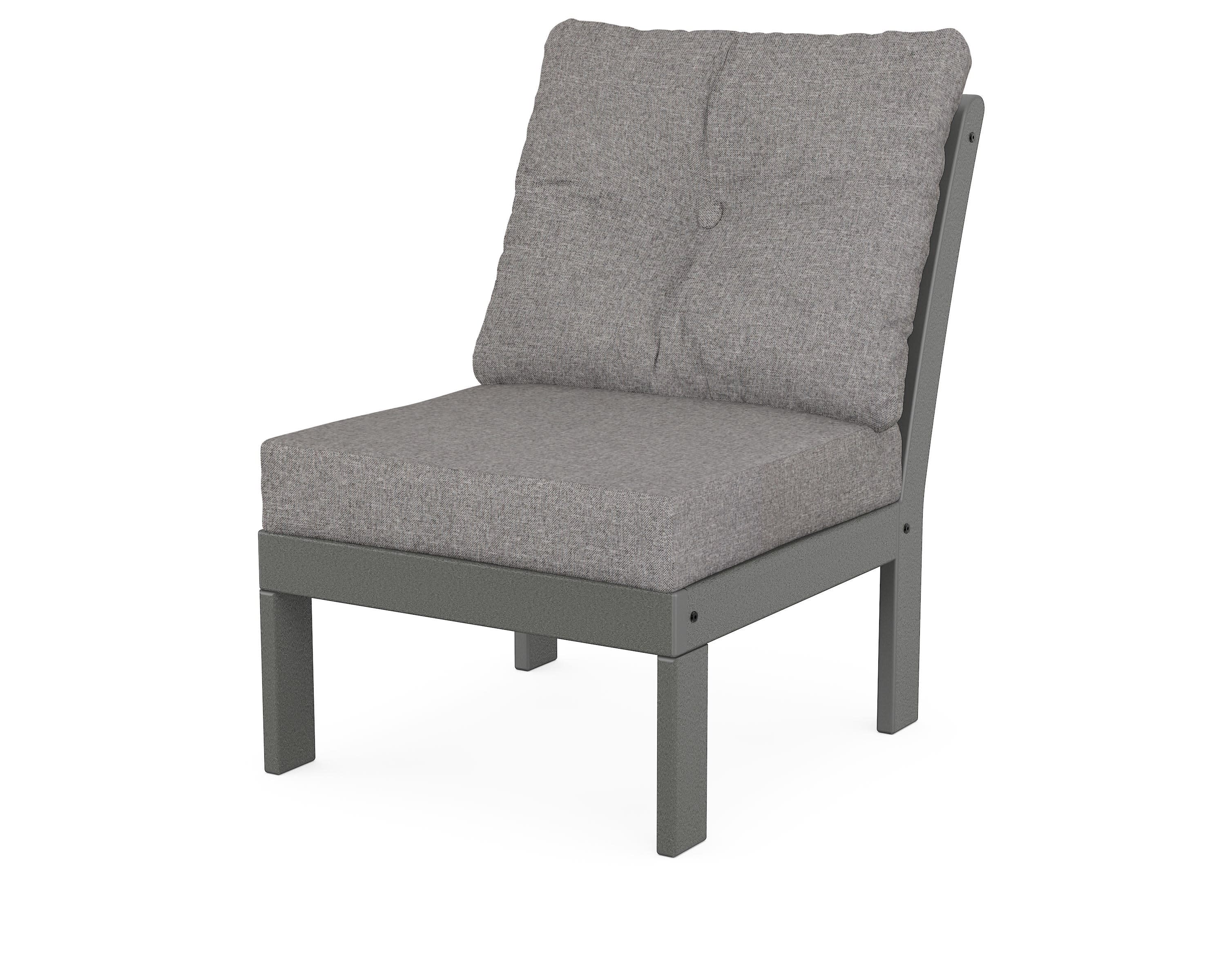Vineyard Modular Armless Chair with Cushion