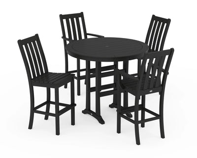 Vineyard 5-Piece Nautical Trestle Bar Set