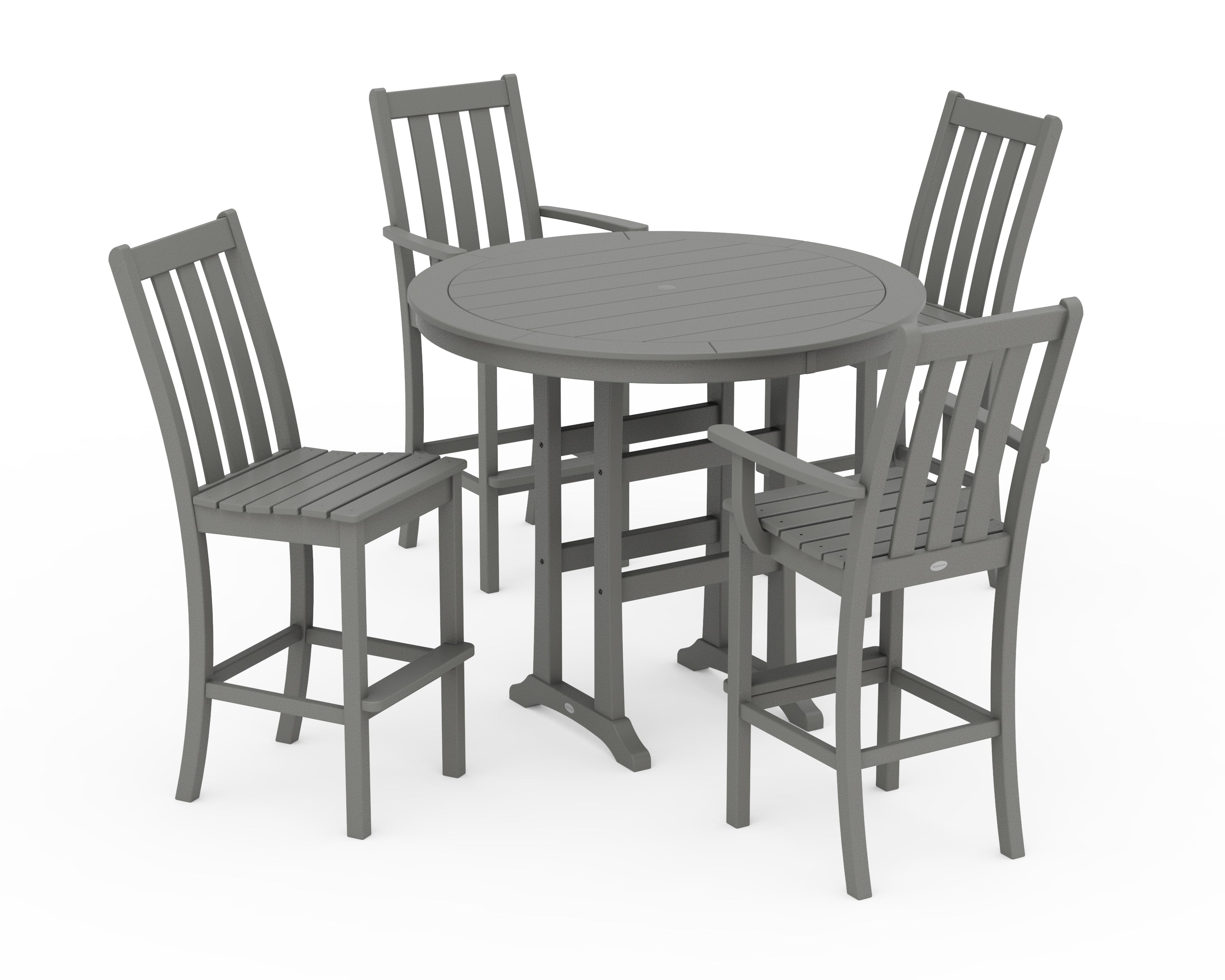 Vineyard 5-Piece Nautical Trestle Bar Set 1