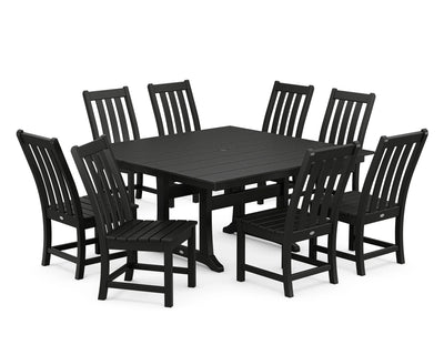 Vineyard 9-Piece Farmhouse Trestle Dining Set