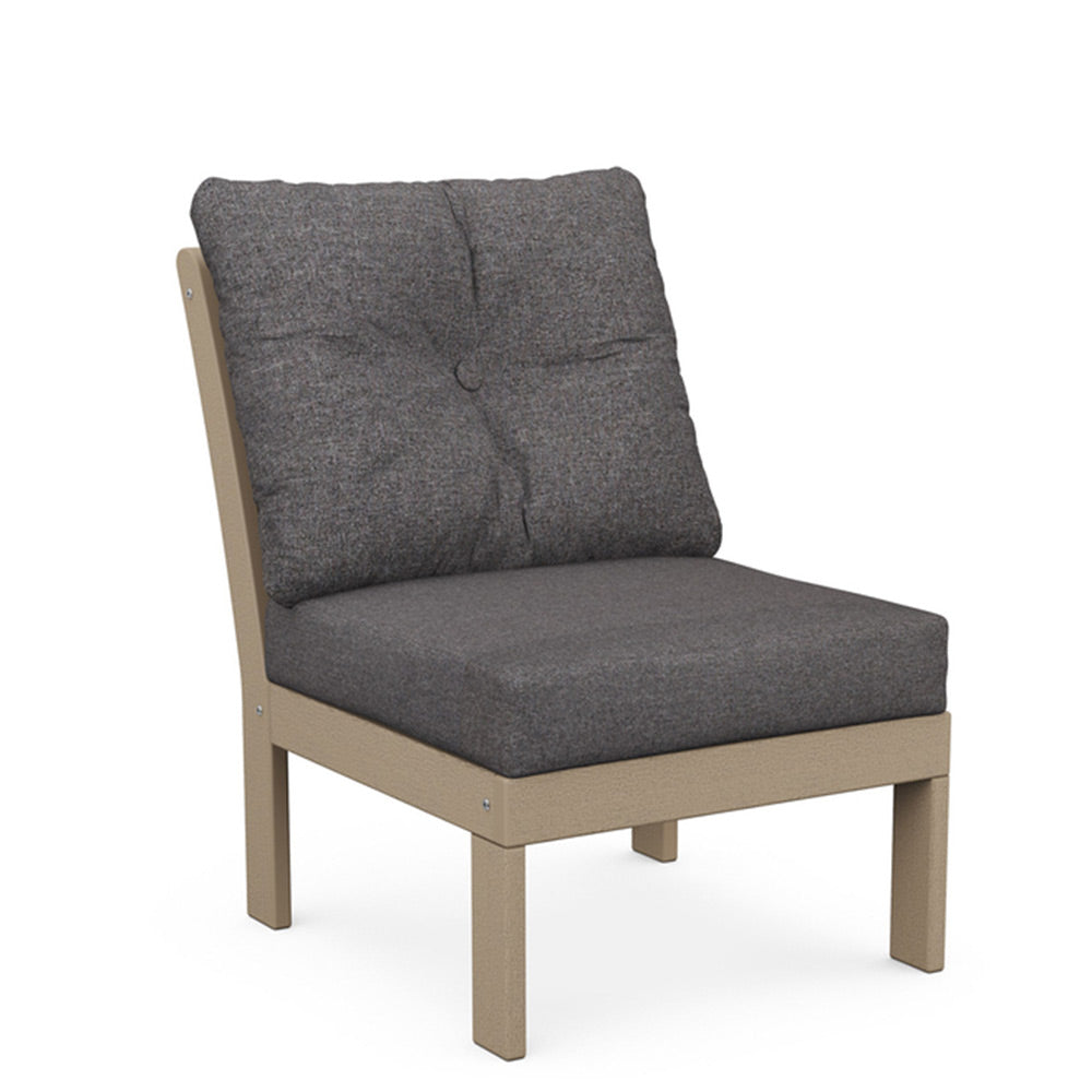 Vineyard Modular Armless Chair with Cushion 7