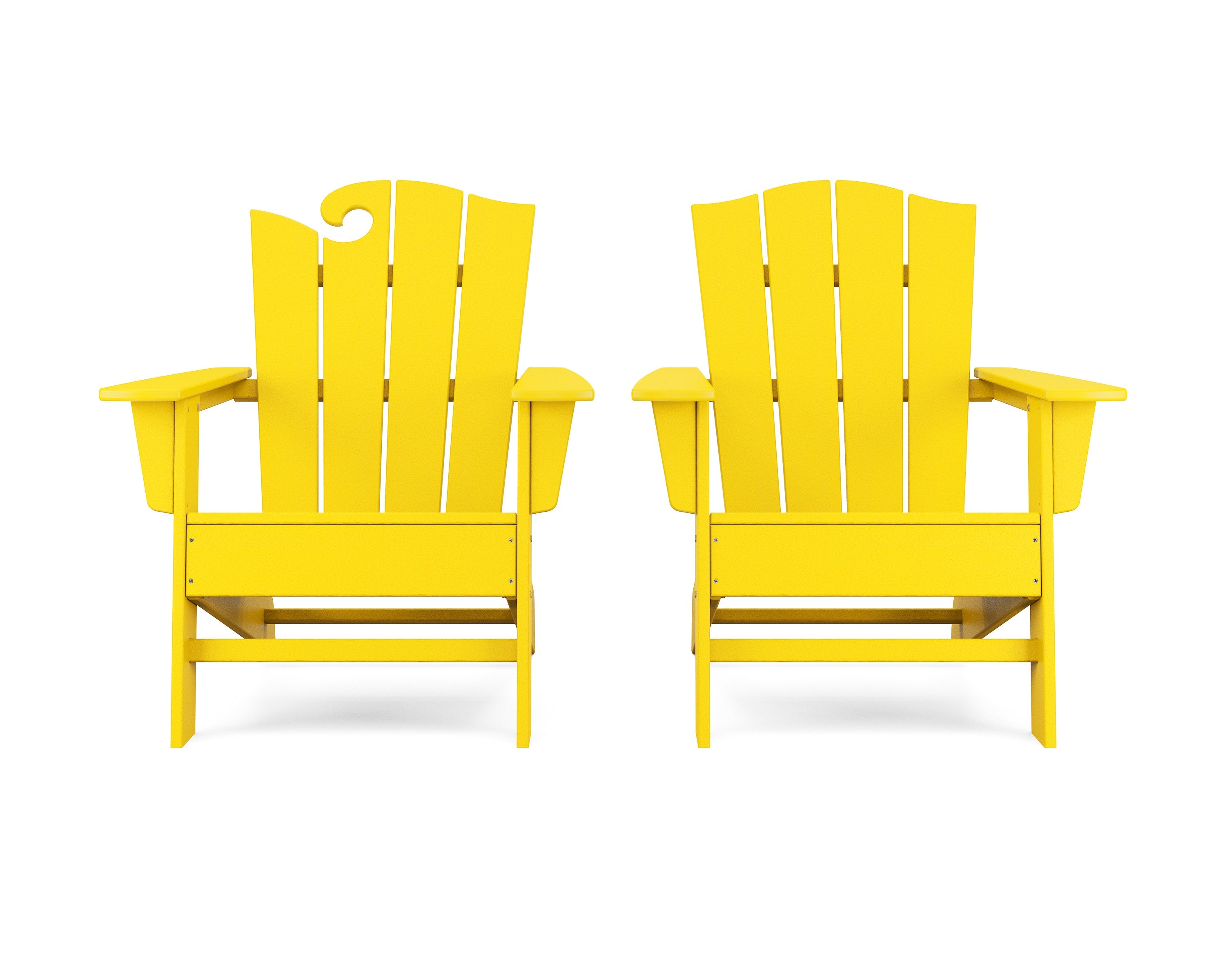 Wave 2-Piece Adirondack Chair Set with The Crest Chair PWS584-1 by