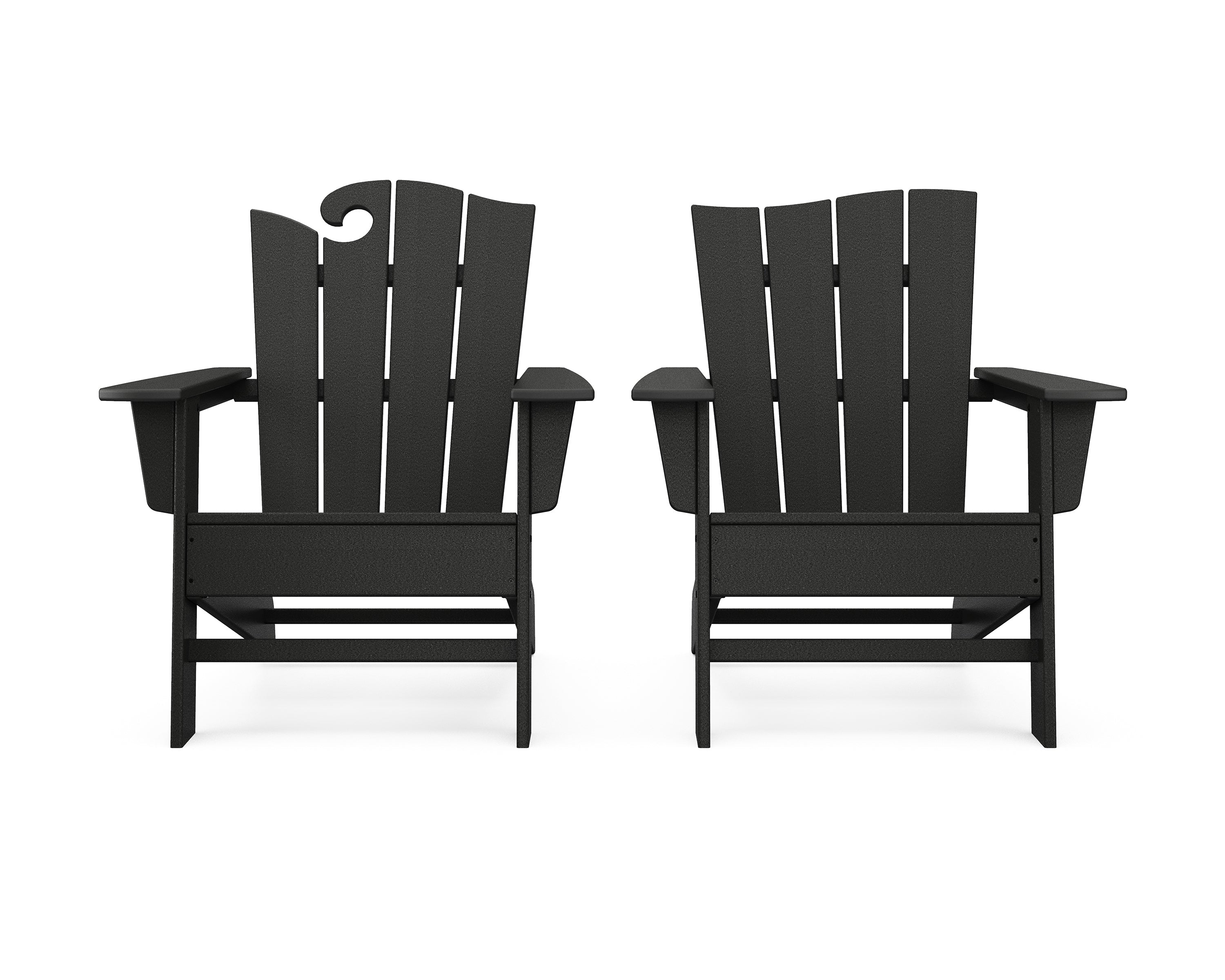 Wave 2-Piece Adirondack Set with The Wave Chair Left